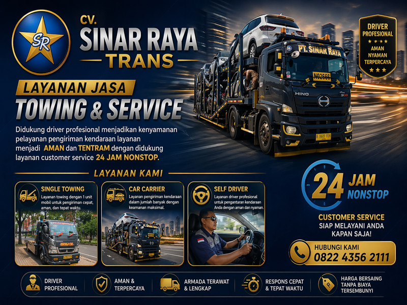 Layanan Towing CV Sinar Raya Trans - Jasa Towing 24 Jam