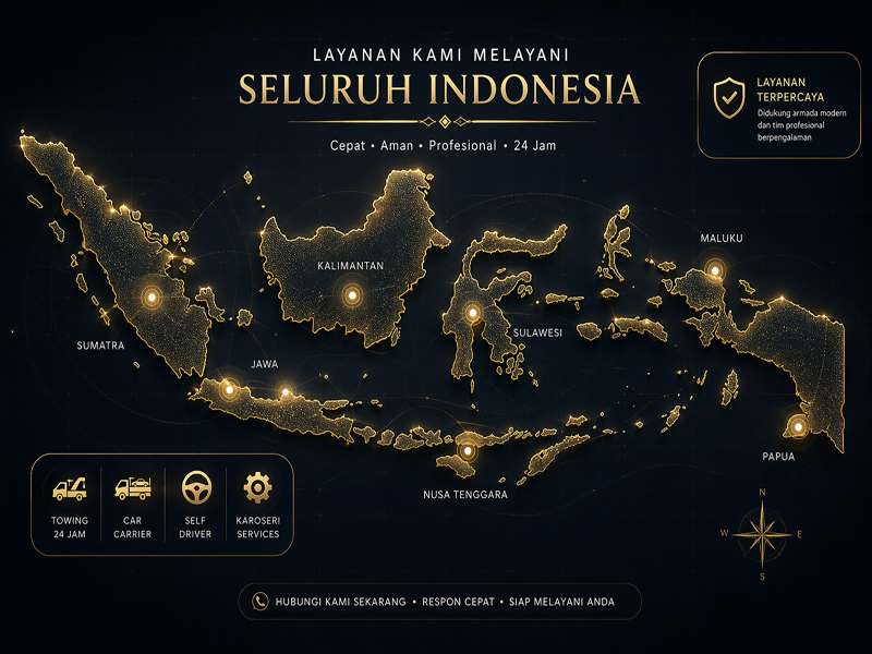 Jangkauan Layanan CV Sinar Raya Trans - Seluruh Indonesia