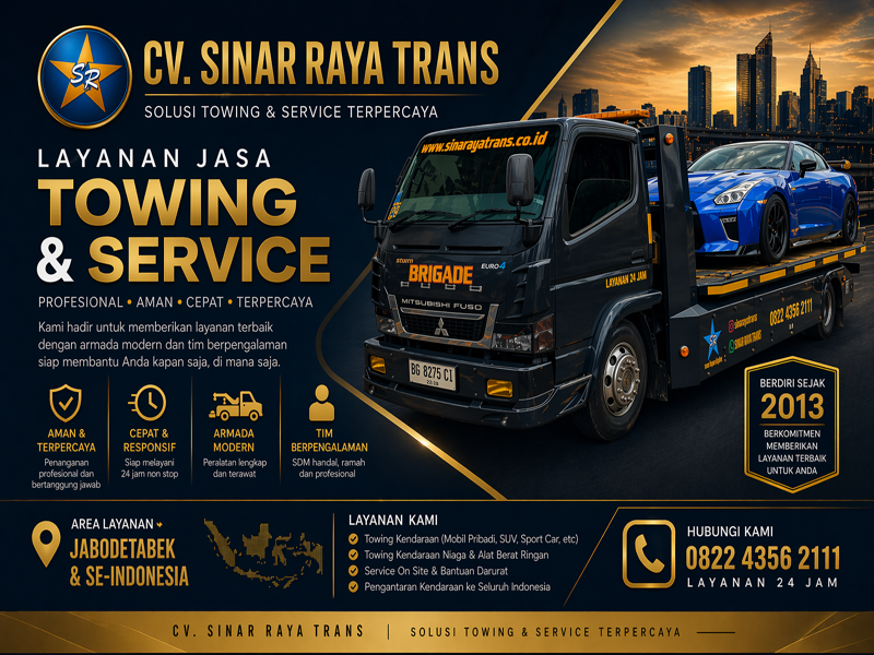Armada Towing CV. Sinar Raya Trans - Jasa Towing Profesional